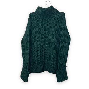 Elizabeth and James Green Turtleneck Sweater